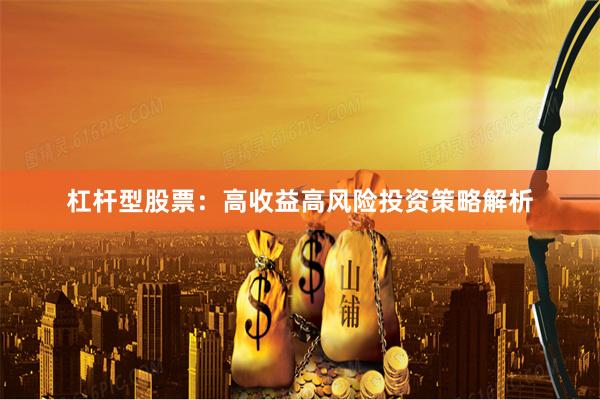 杠杆型股票：高收益高风险投资策略解析